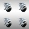Service Caster 3.5 Inch SS Hard Rubber Wheel Swivel Top Plate Caster Set with Brake SCC SCC-SS20S3514-HRS-TLB-4 - alternate 3